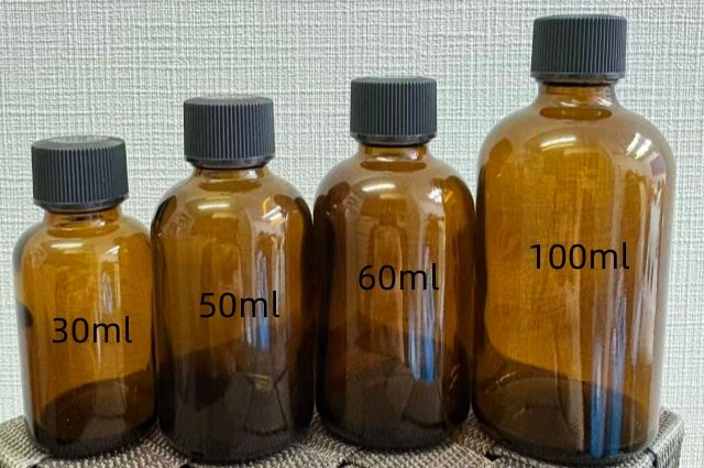 Japanese Amber Glass Bottles For Ceramic Coating OEM
